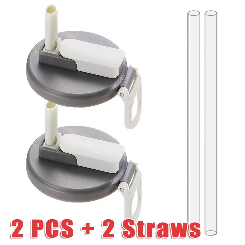 2PCS Silicone Soda Can Covers - Reusable Sealed Beverage Lids with Straw Opening